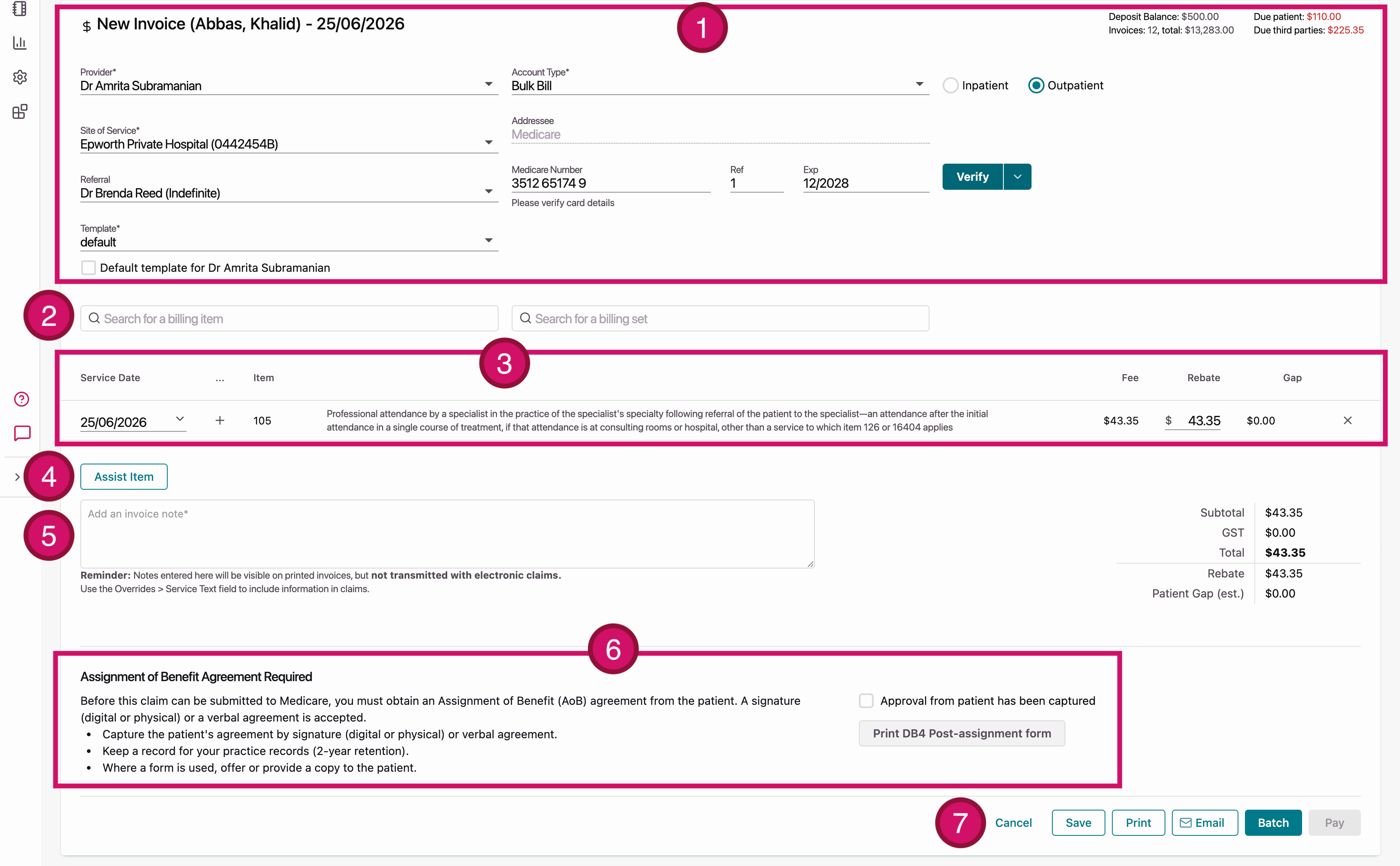 Creating Bulk Bill Claims | Gentu Support