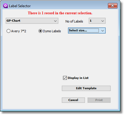 LabelSelectorDymo