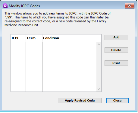 Macdp Not A Defect Code Maintenance & Reports - The Disease Coding tab | Genie Support