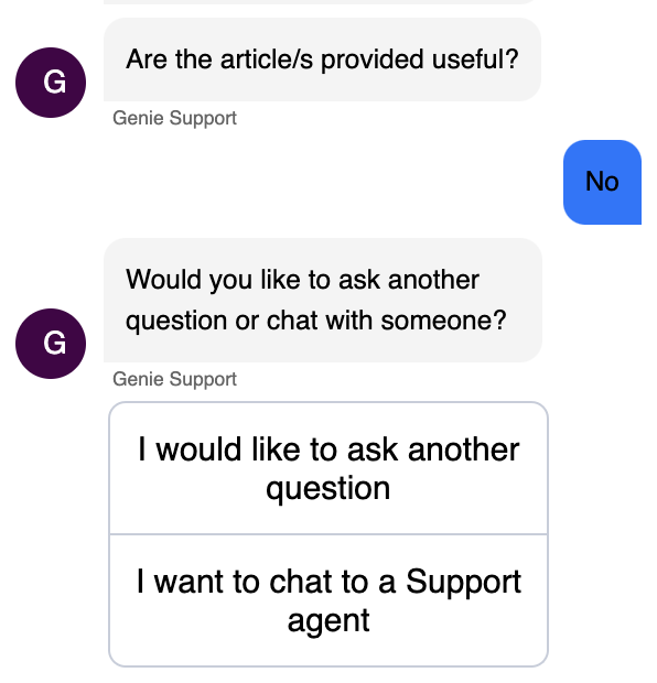 Live chat with our digital support team | Genie Support